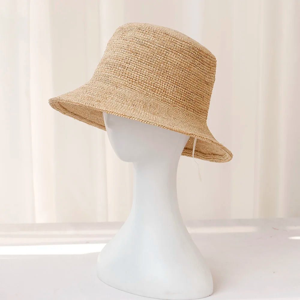 SOERA Ariel Raffia Bucket Hat - Accessories - Light Brown 56 - 58 cm