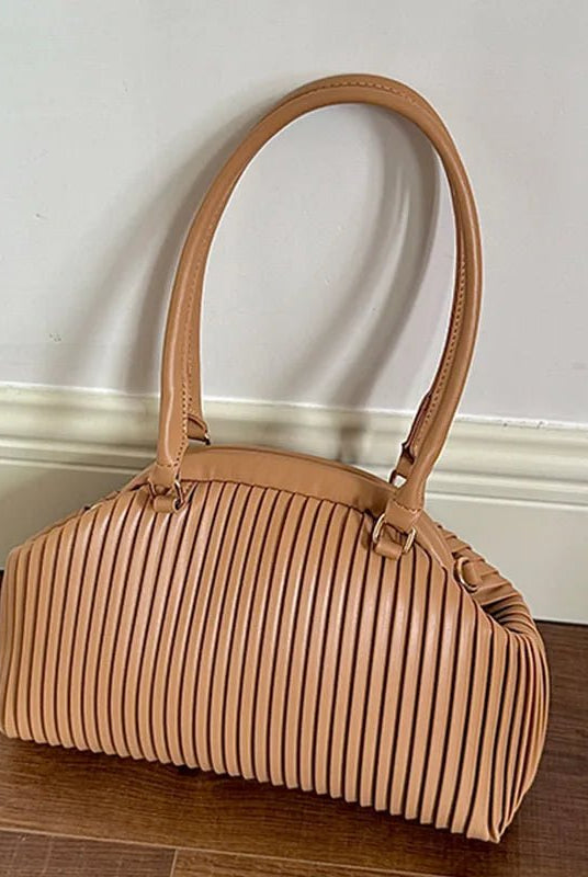 SOERA Mariana Pleated Shoulder Bag - Bag - SOERA-677379-DEF-OS-04615 Coffee