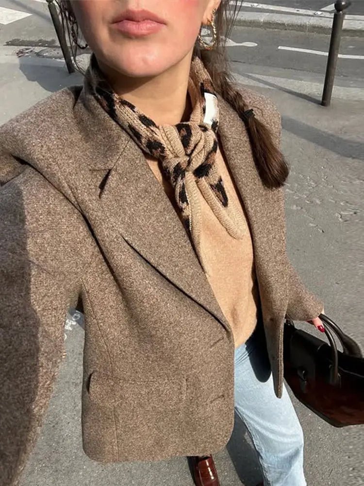 SOERA Anna Tailored Wool Blazer Coat - Blazer - Beige M