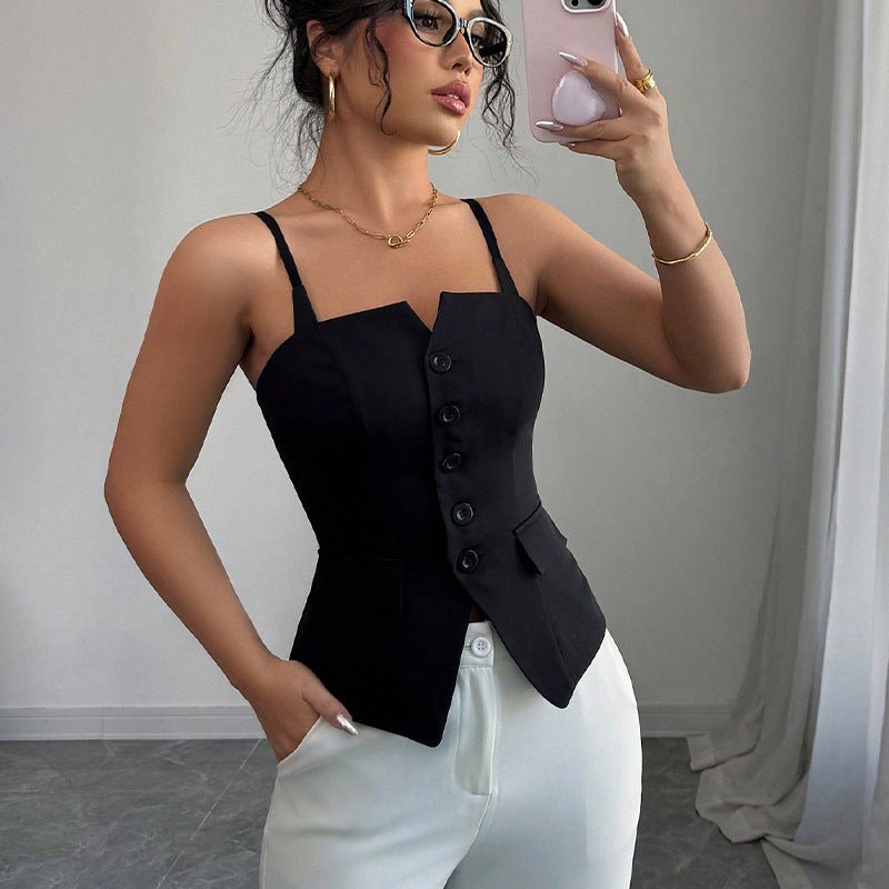 SOERA Bridget Tailored Sleeveless Blouse Top - Blouse - L