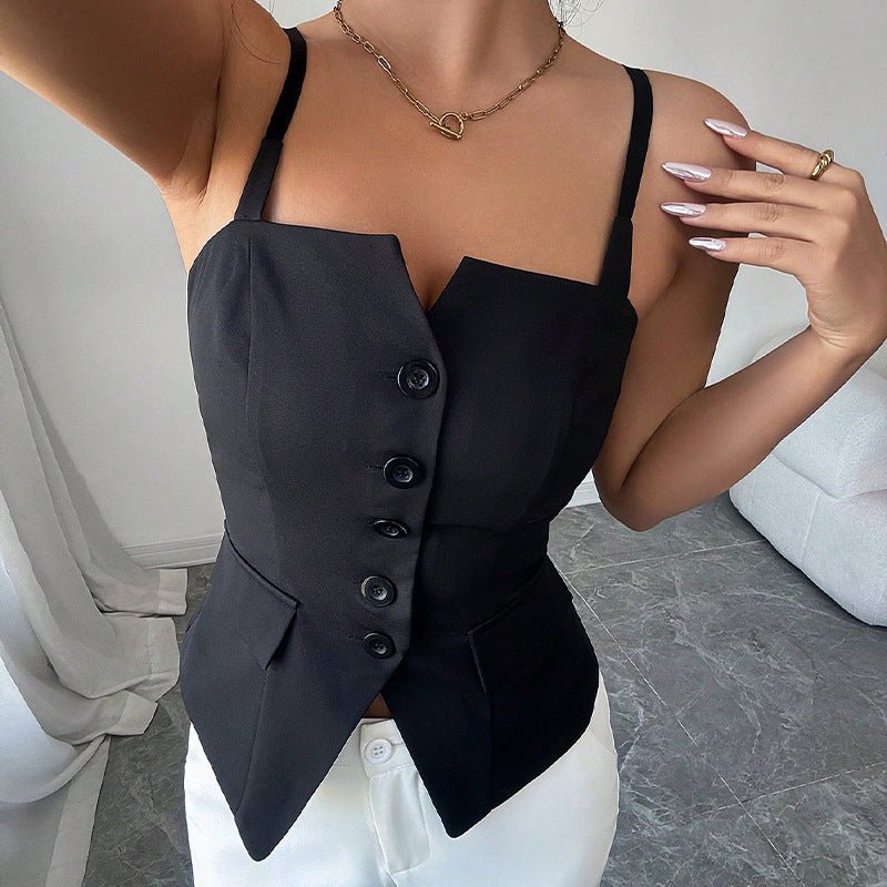 SOERA Bridget Tailored Sleeveless Blouse Top - Blouse - M