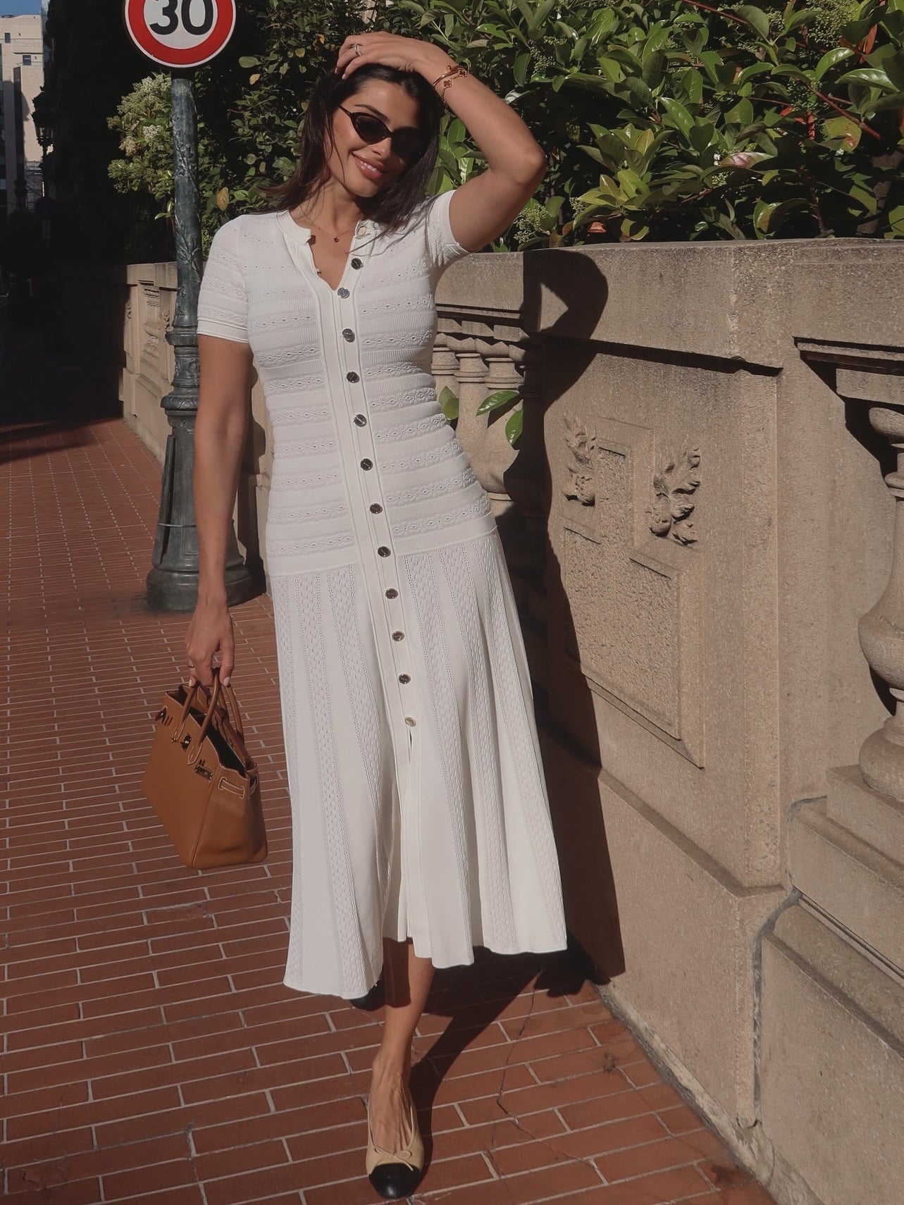 SOERA Fiona Knitted Slim Fit Long Dress - Dress - White S