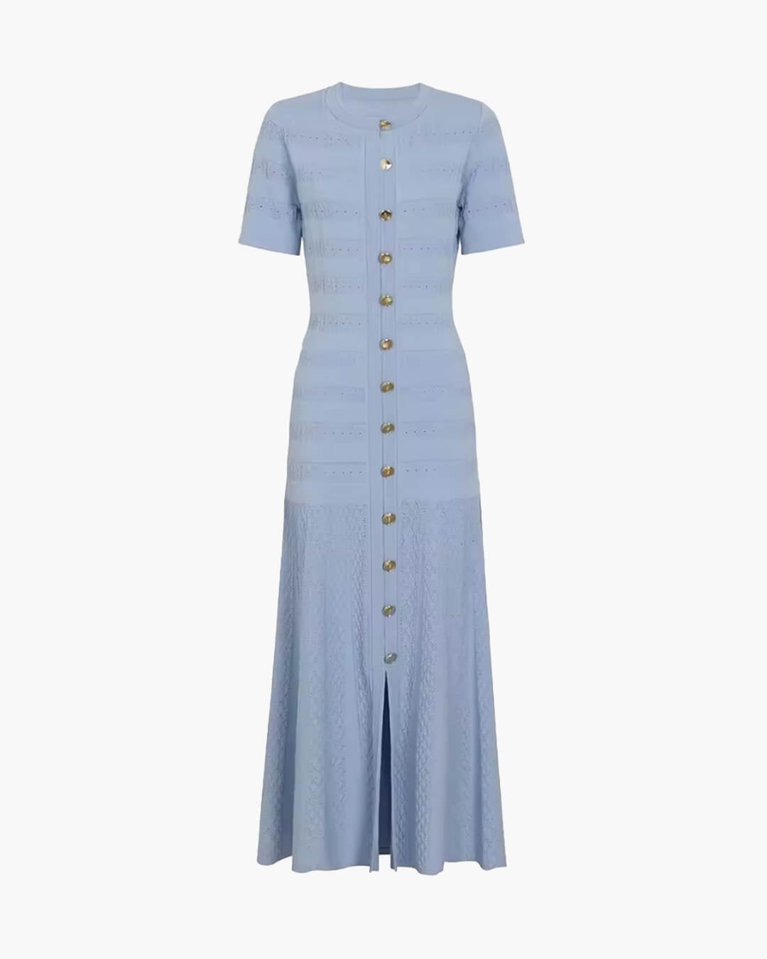 SOERA Quinn Ribbed Knit Midi Dress - Dress - Blue M