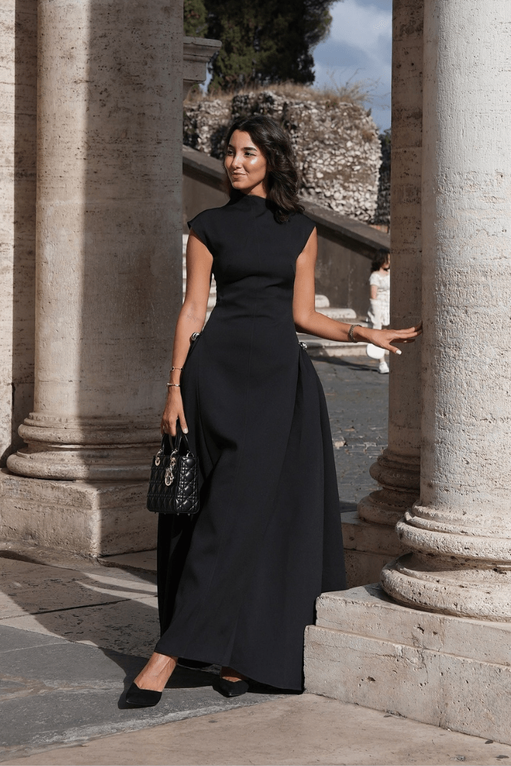 SOERA Veronica Mock Neck Maxi Dress - Dress - SOERA-615363-BLA-XS-76163 Black XS