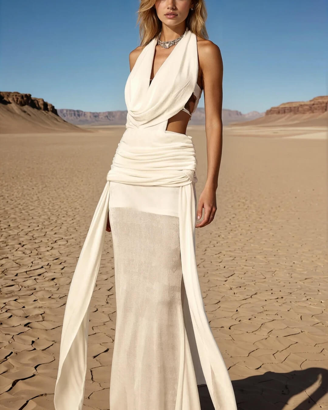 SOERA Elyse Halterneck Backless Maxi Dress - Dresses - Black M