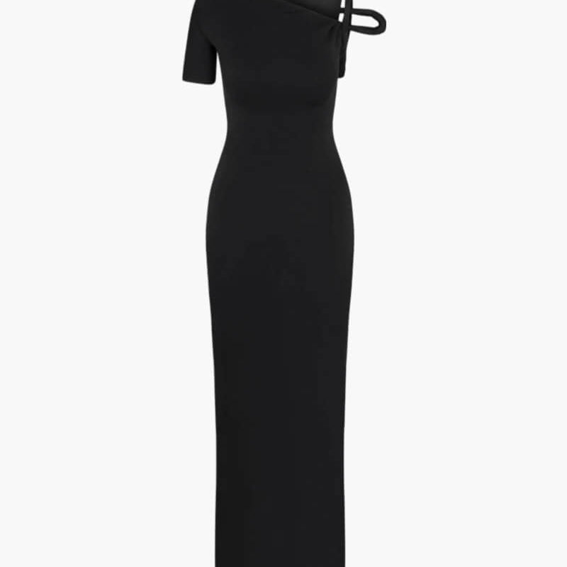 SOERA Kylie twisted maxi dress - Dresses - Soera-Naela-twisted-maxi-black/S Black S