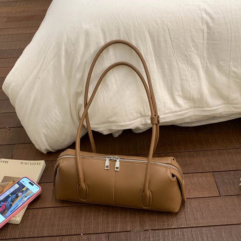 SOERA Beatrice Retro Underarm Shoulder Bag - Handbags - Brown
