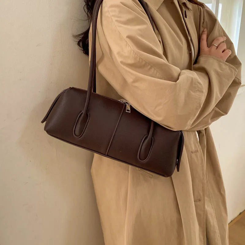 SOERA Beatrice Retro Underarm Shoulder Bag - Handbags - Brown