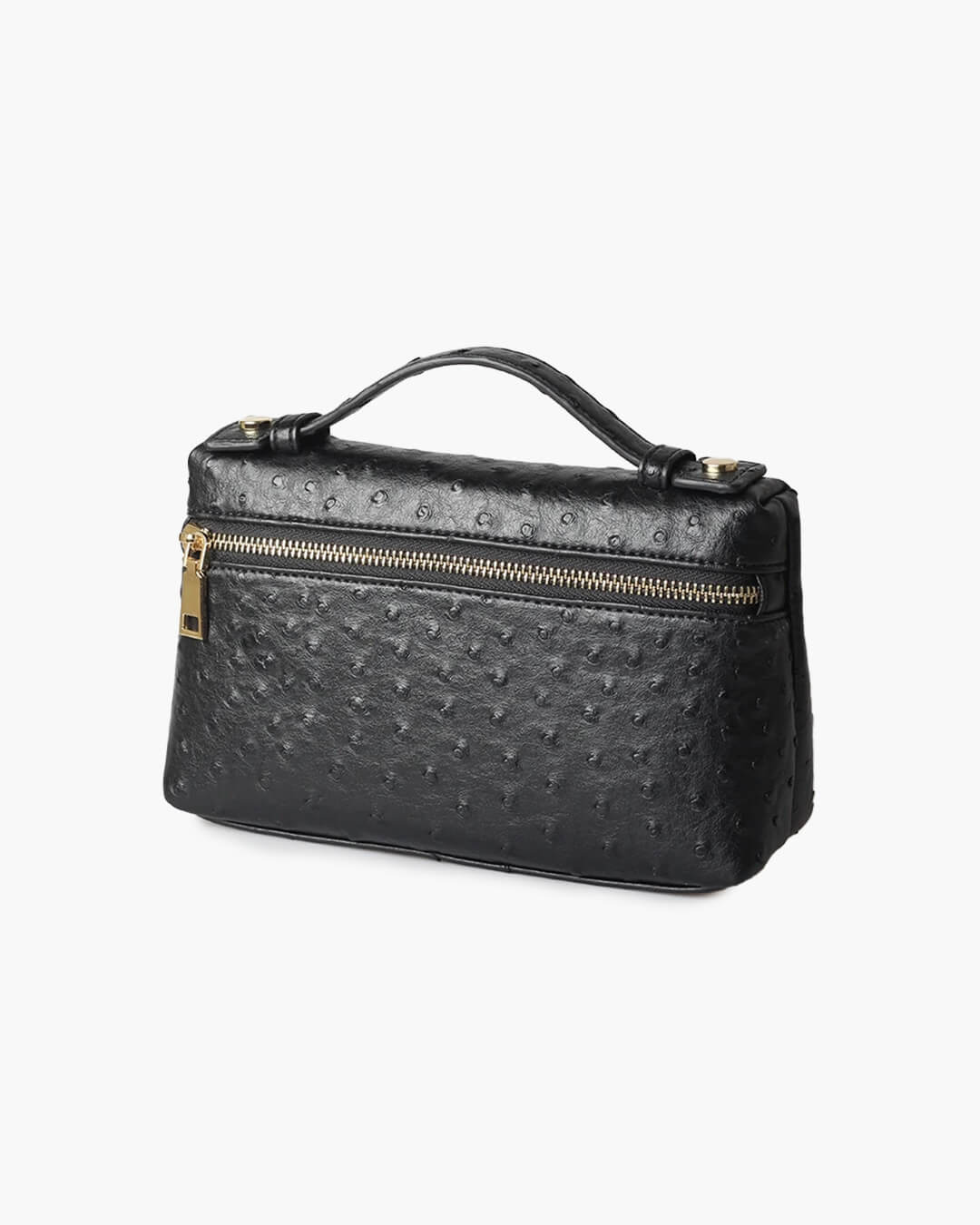 SOERA Bianca Ostrich Pattern Bag - Handbags - Black