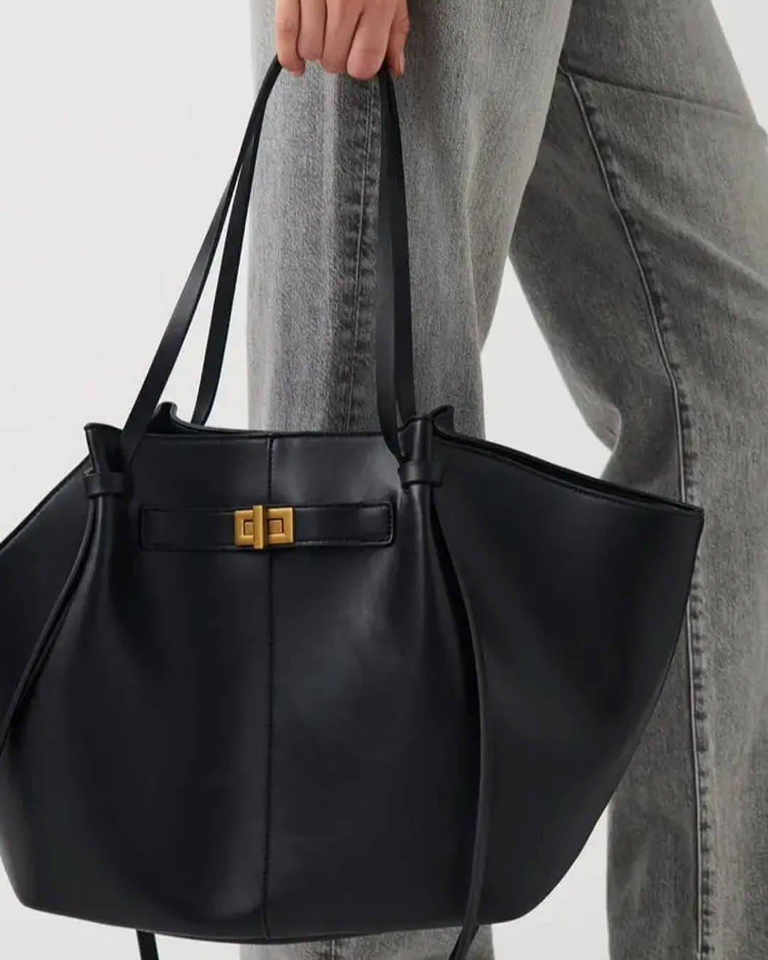SOERA Brianna Trapeze Shoulder Bag - Handbags - Black