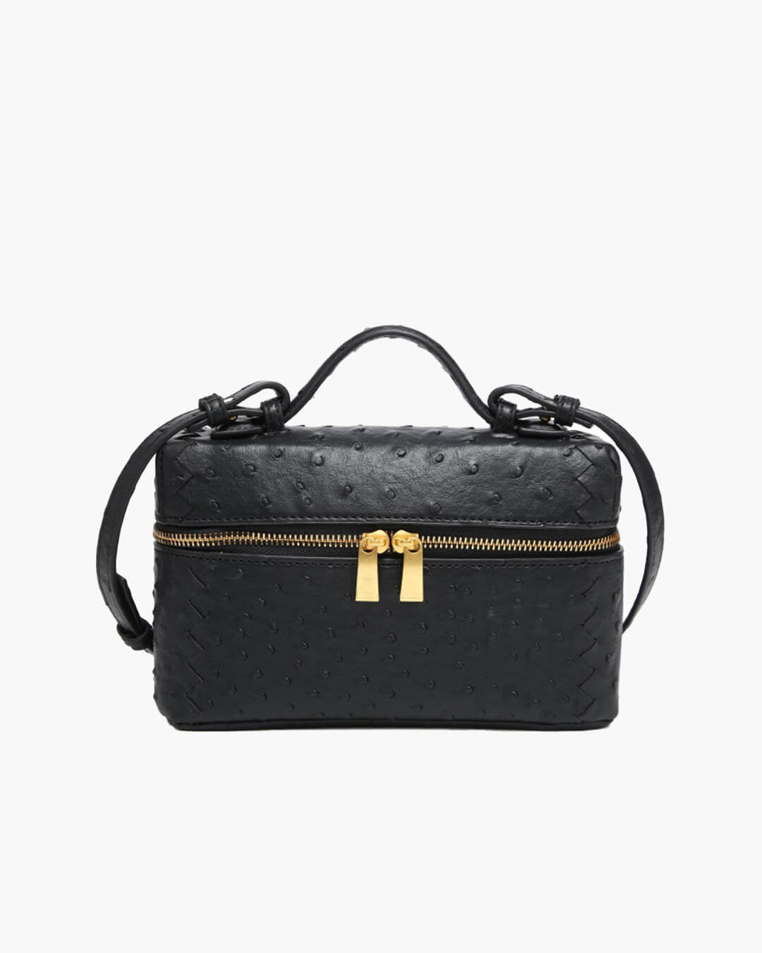 SOERA Delphine Leather Box Bag - Handbags - Black