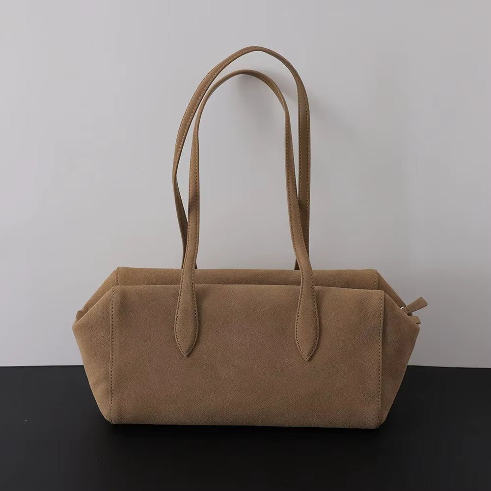 SOERA Elena Genuine Leather Tote Bag - Handbags - Suede 30