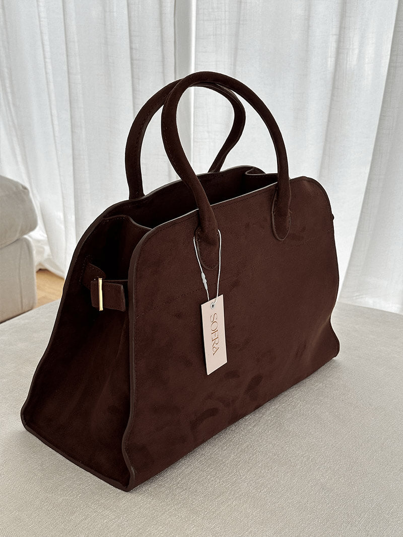 SOERA Henna Shopper Bag - Handbags - DBAD2-WK370001 Suede Brown