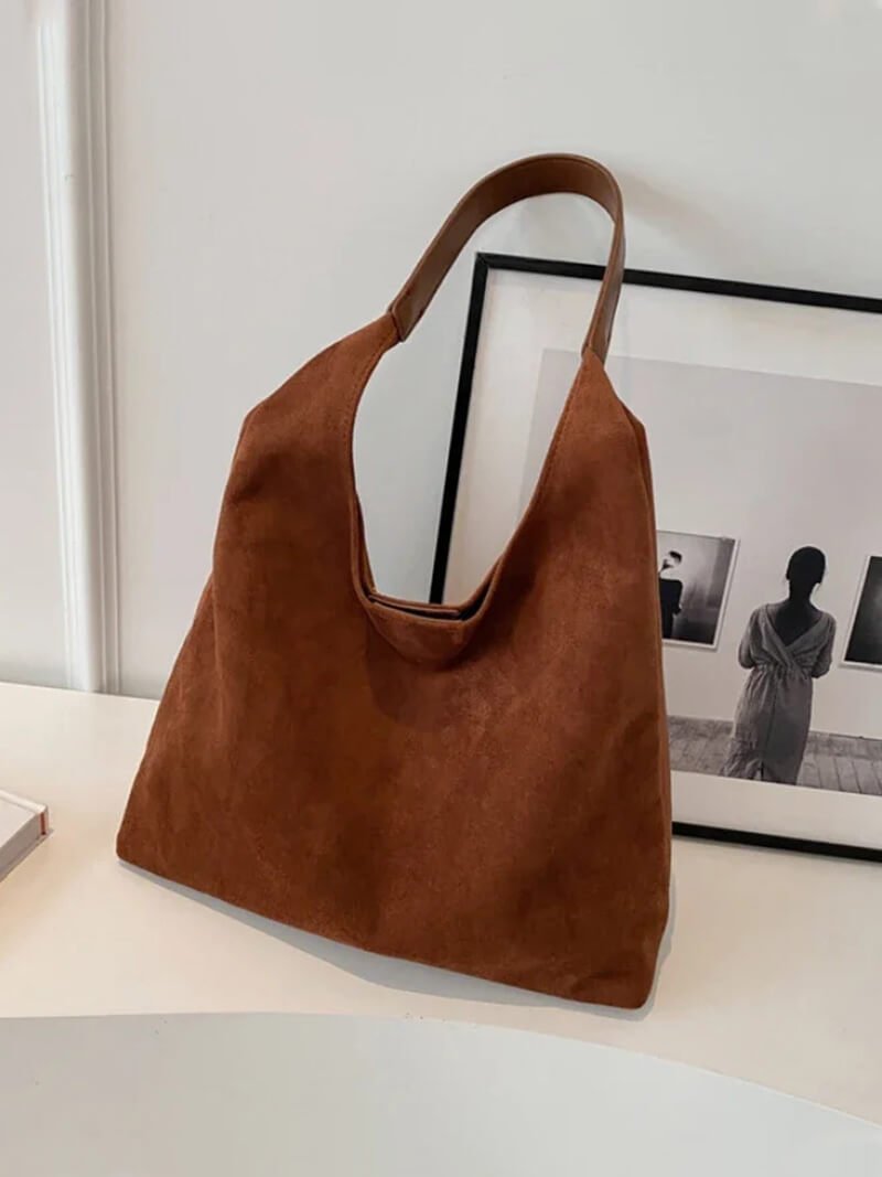 SOERA Jenna suede bag - Handbags - Soera-Jenna-Suede-Bag-Beige Beige