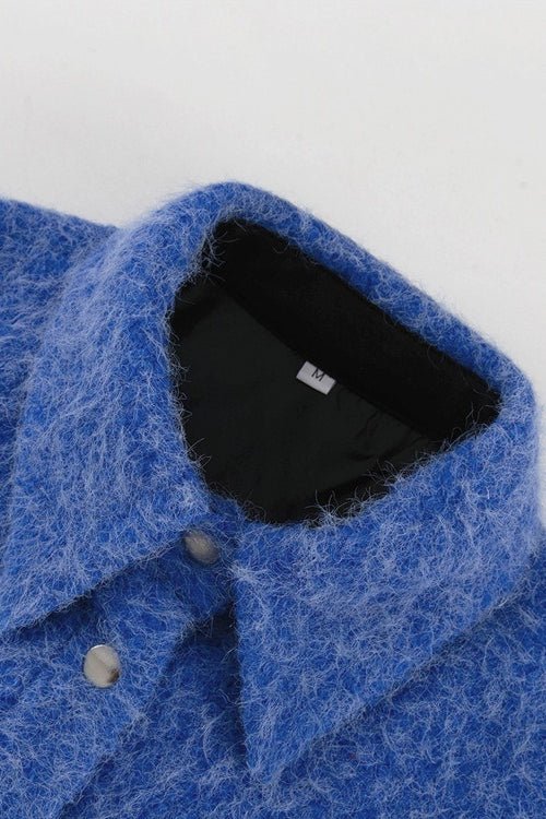 SOERA Blaze Snap Button Jacket - Jacket - SOERA-196867-BLU-S-12995 Blue S