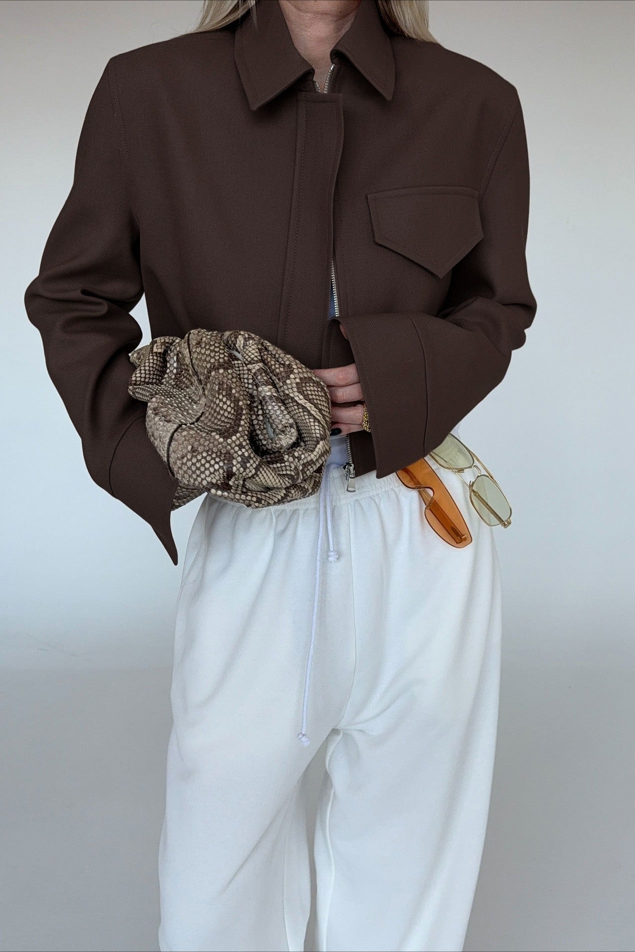 SOERA Dida Brown Zip Jacket - Jacket - SOERA-960067-S-BROWN-01187 Brown S