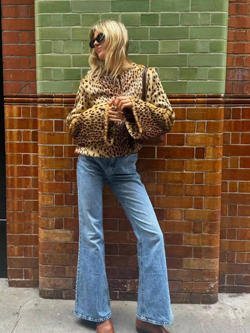 SOERA Rebecca Leopard Faux Fur Jacket - Jacket - SOERA-467139-DEF-OS-56099 S