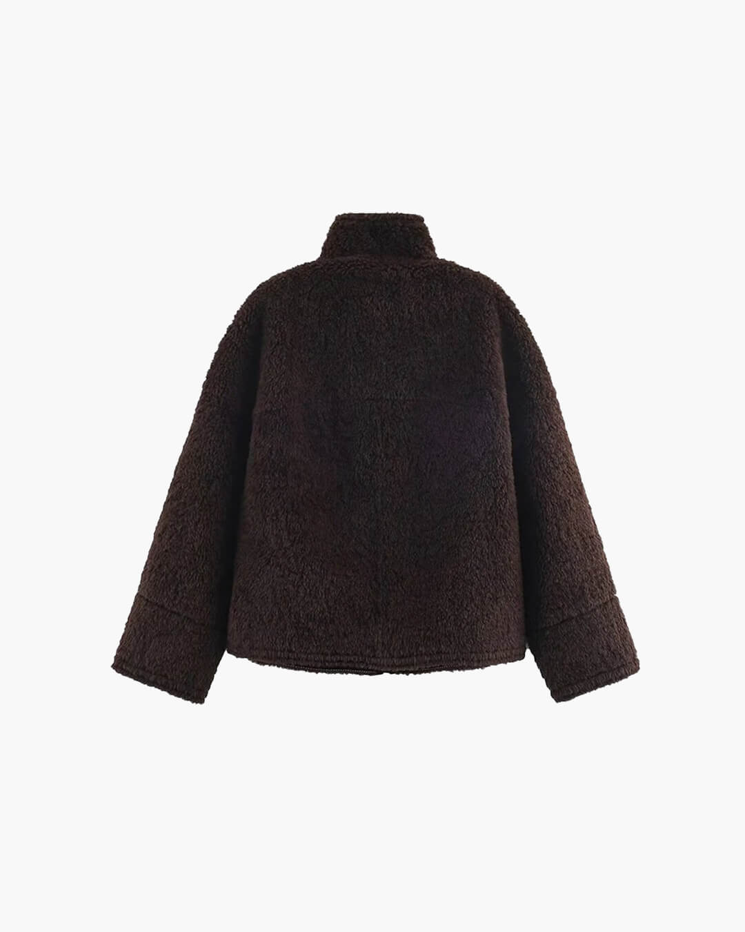 SOERA Carol Stand Collar Faux Fur Jacket - Jackets - 3256810101475923-;mX1763625122513496883 Dark Brown L