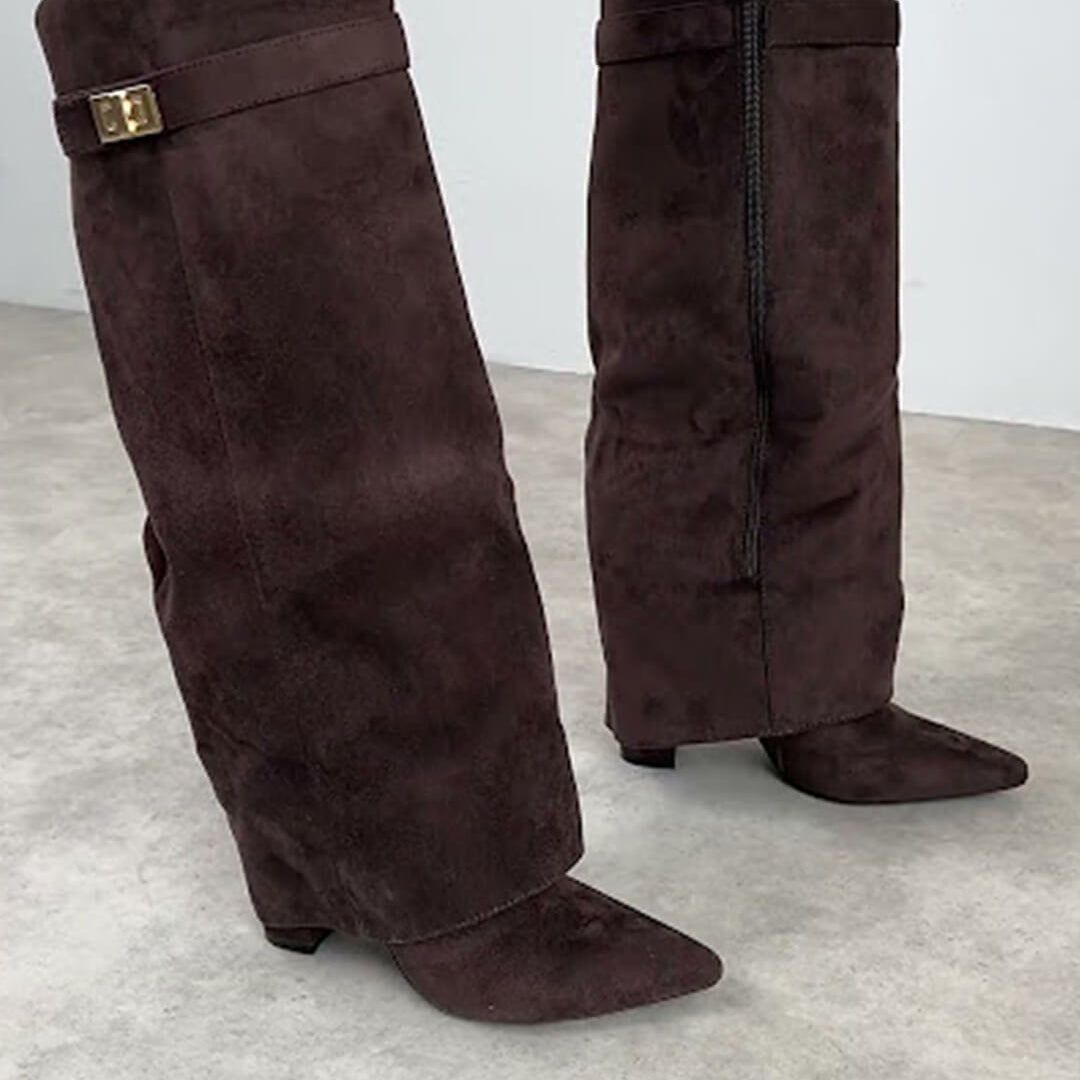 SOERA Kyla Suede Boots - Shoes - Dark Brown 36