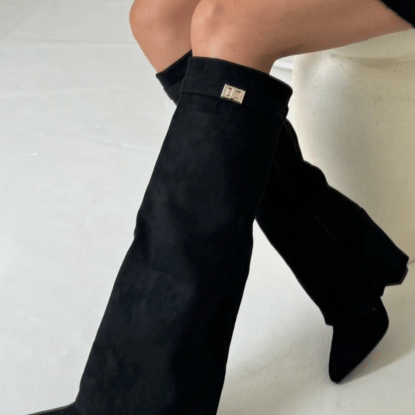 SOERA Kyla Suede Boots - Shoes - XD1758162480458659795 Black 36