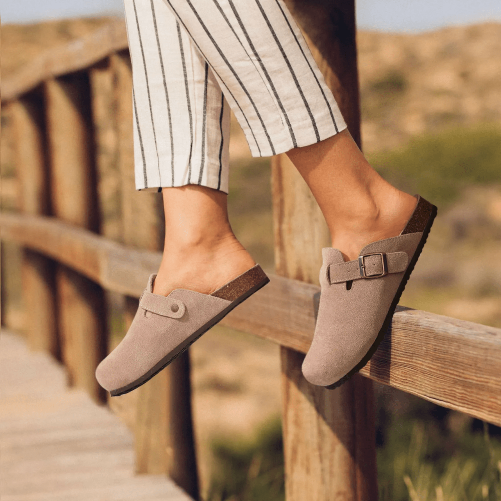 SOERA Minerva Adjustable Buckle Slip - On Sandals - Shoes - Beige 40