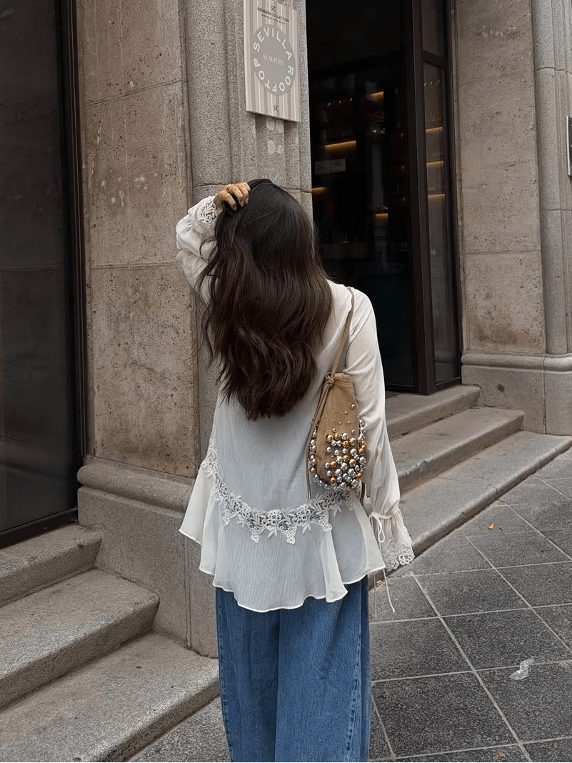 SOERA Marin Hollowed Out Cardigan Top - Tops - SOERA-283715-WHI-L-77059 White L