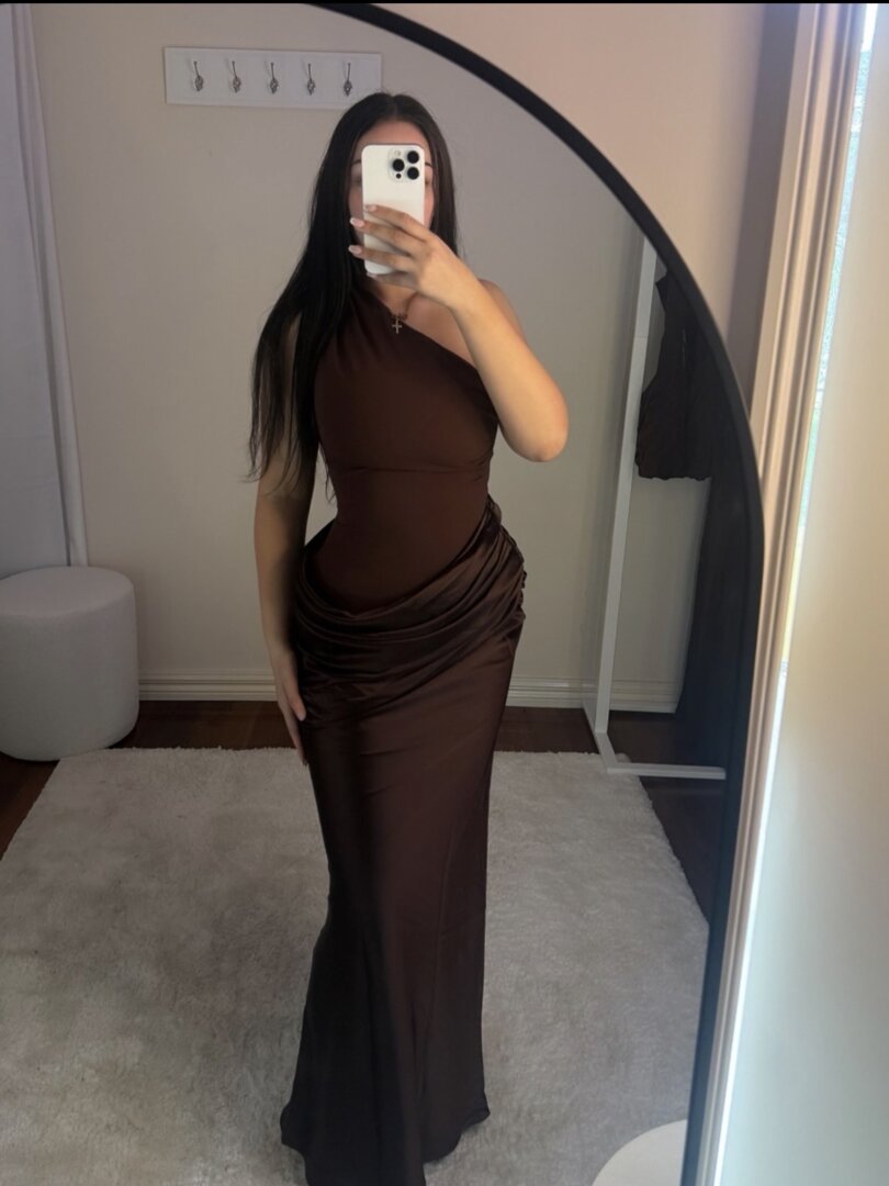 Jasmine Maxikleid mit einer Schulter