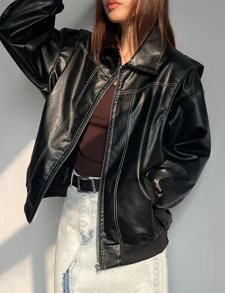 Brooke Zip‑Up Bomberjacke