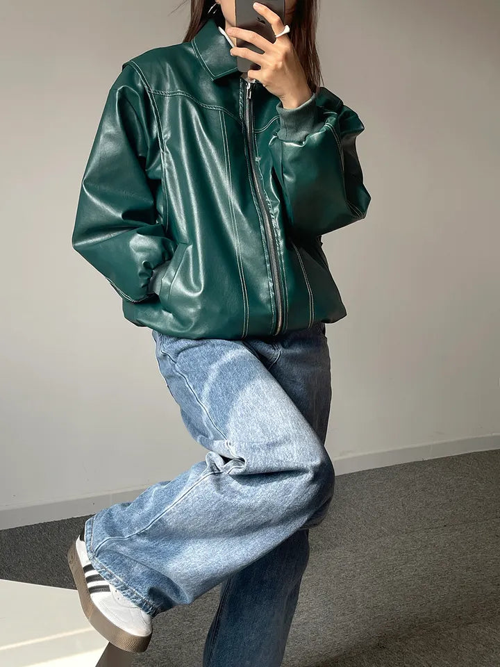 Brooke Zip‑Up Bomberjacke