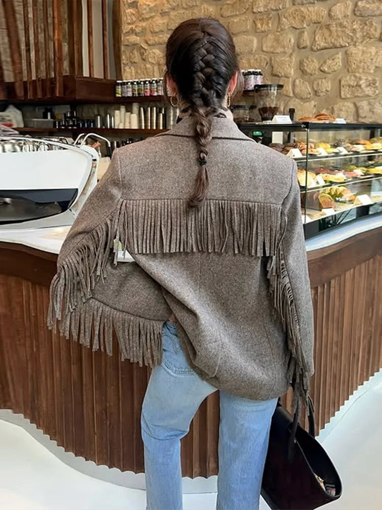 Anna casaco-blazer de lã ajustado