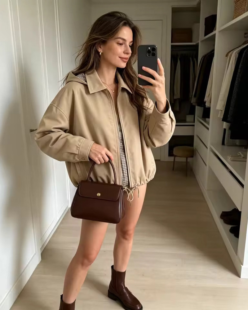 Giacca con Cappuccio e Coulisse Angela con Zip