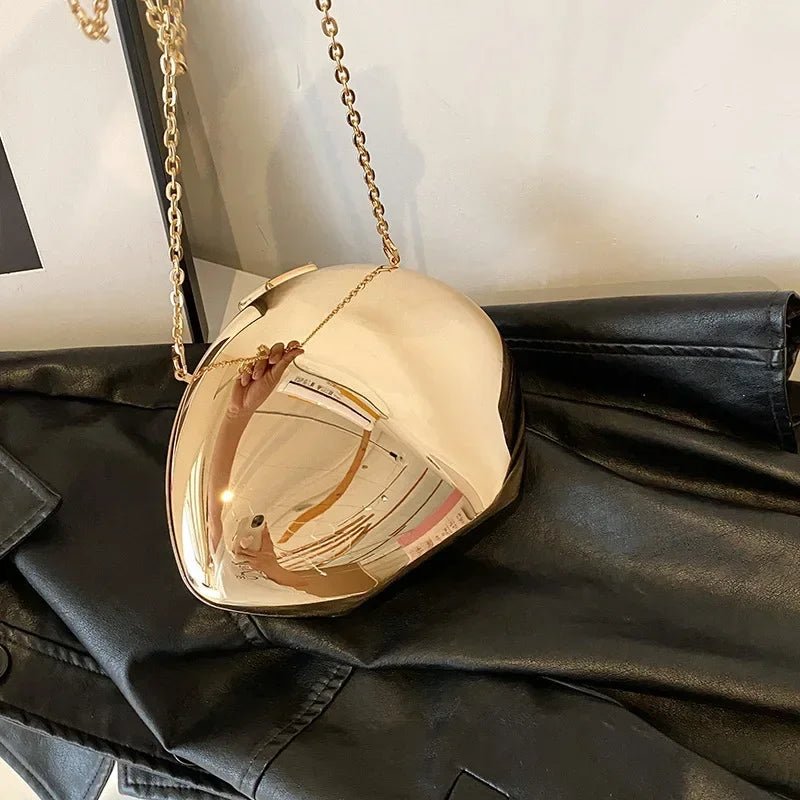 SOERA Celeste Shell Shape Evening Clutch - Bag -  Gold
