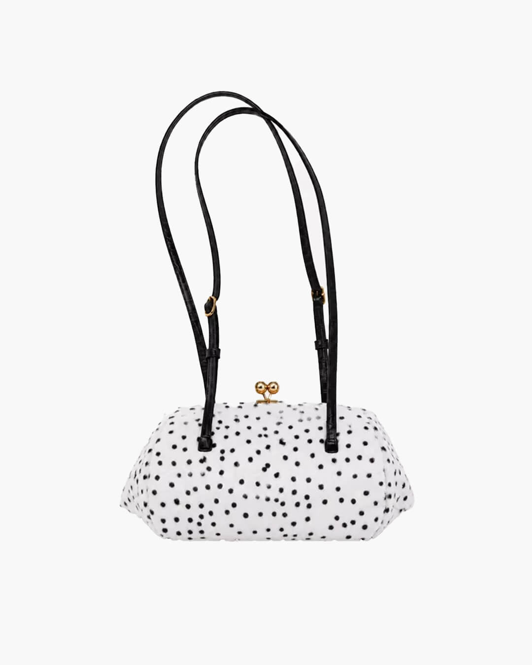 SOERA Nina Cheetah Faux Fur Shoulder Bag - Bag - SOERA-696899-WHI-28-95587 White 28x13x12cm