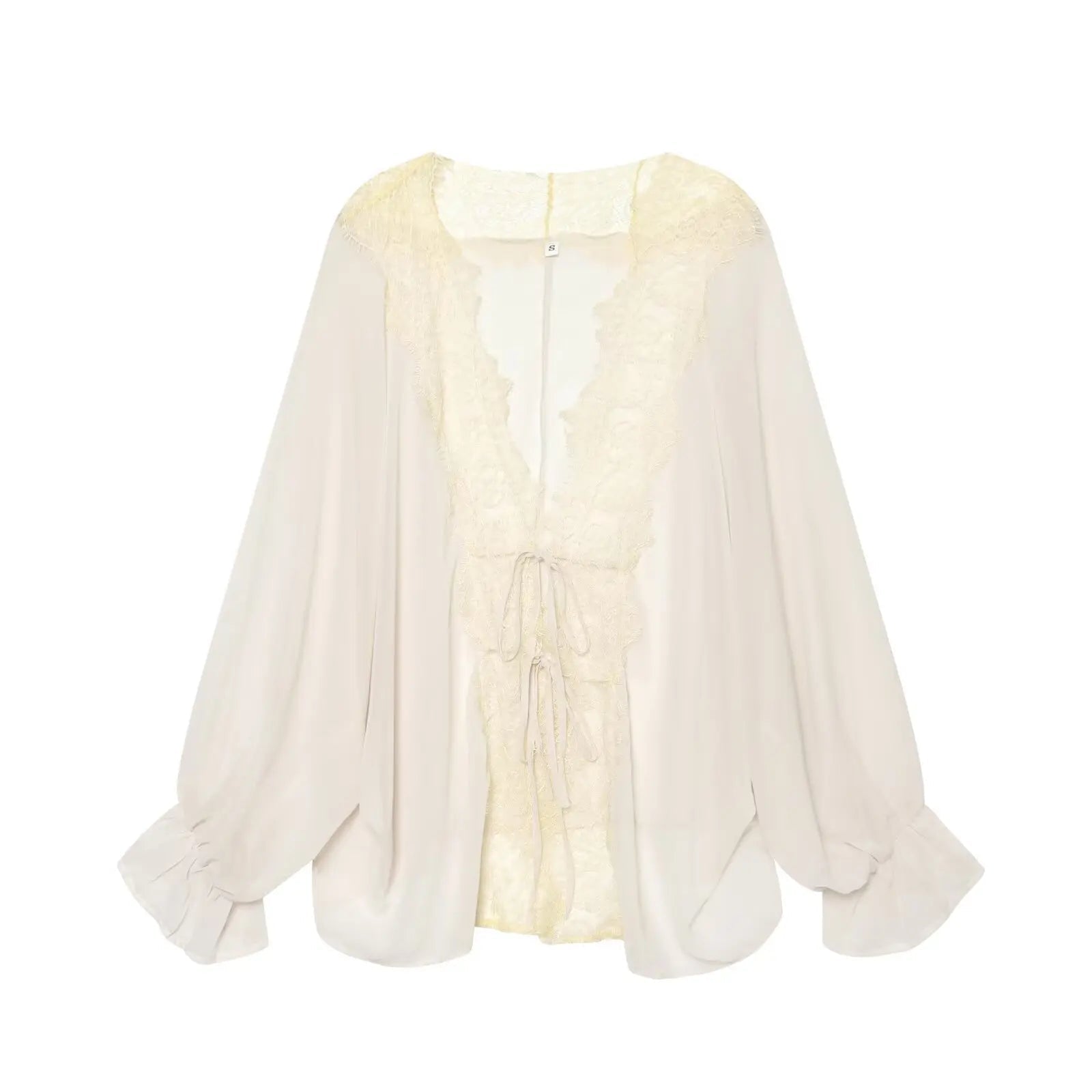 SOERA Lisa Lace Patchwork Blouse - Blouse - SOERA-750723-WHI-XS-69859 White XS