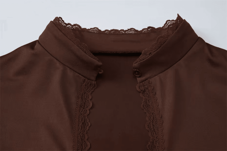 SOERA Gloria High Neck Keyhole Blouse - Blouse - SOERA-233731-BLA-XS-73123 Black XS