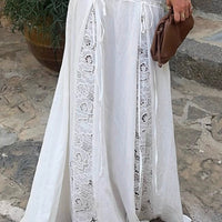 Quinn Maxirock mit niedriger Taille und Spitze