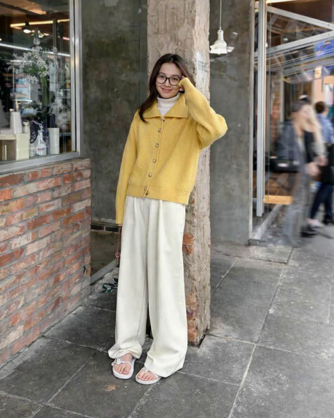 SOERA Nicola Oversized Knit Cardigan - Cardigan - SOERA-382851-GIN-M-49507 Ginger Yellow M