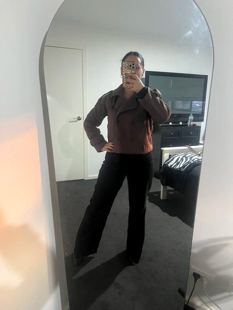 SOERA Sarah High Collared Coat - Coat - SOERA-559107-DEF-OS-87303 Brown M