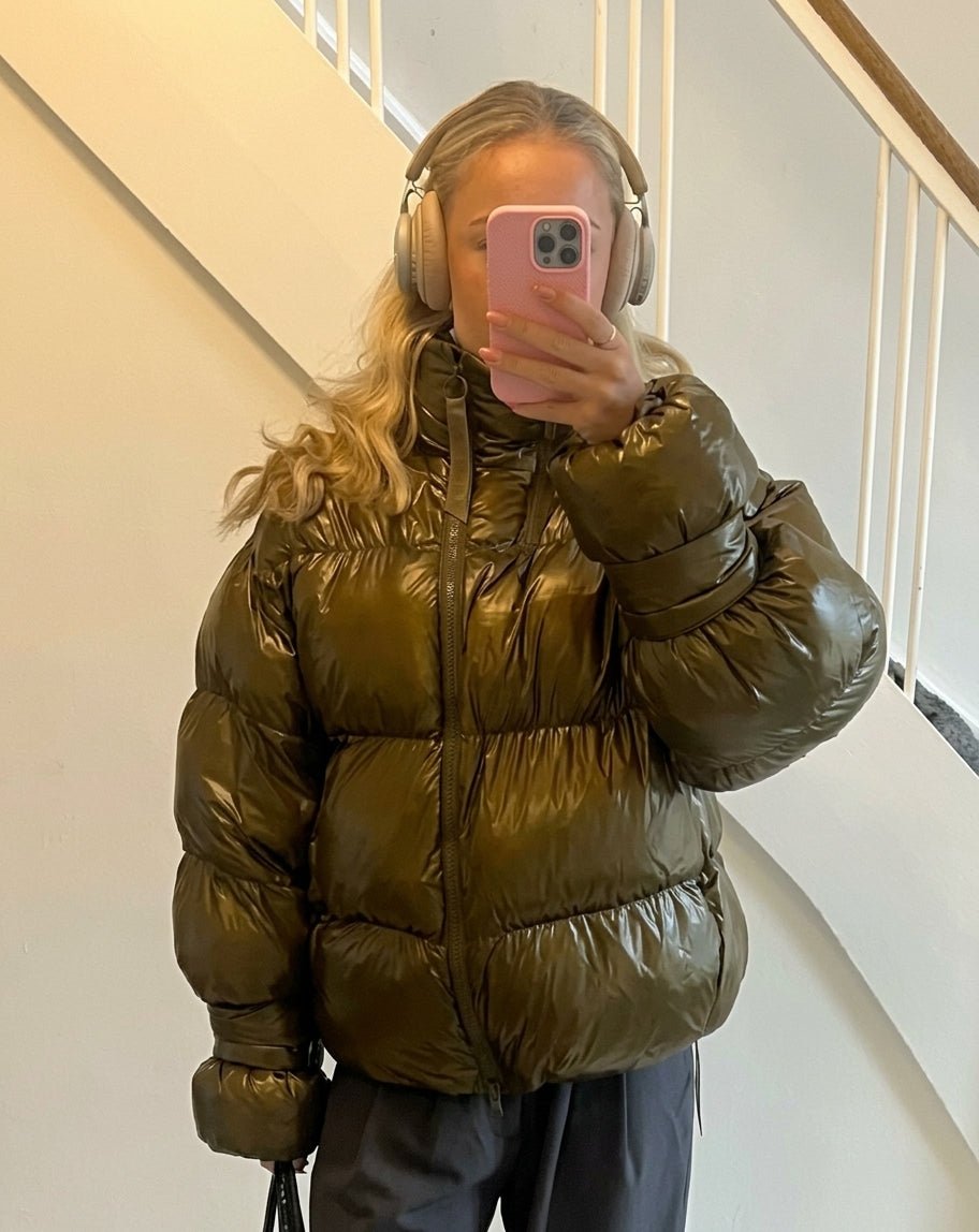 SOERA Olivia Shiny Puffer Jacket - Coats & Jackets - 3256809740158148-;nx1762946091734765841 Olive S