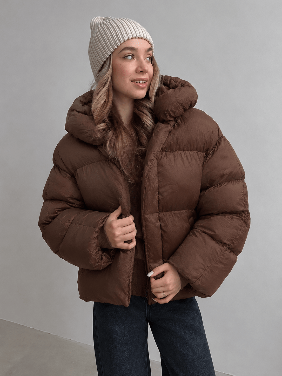 SOERA Rosalie Puffer Jacket - Coats & Jackets -  Brown L
