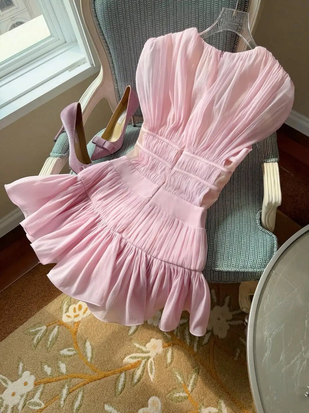 SOERA Bianca Ruffled V - Neck Cocktail Dress - Dress -  L