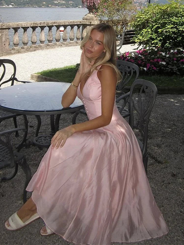 SOERA Candice Sleeveless V - Neck Midi Dress - Dress -  XS