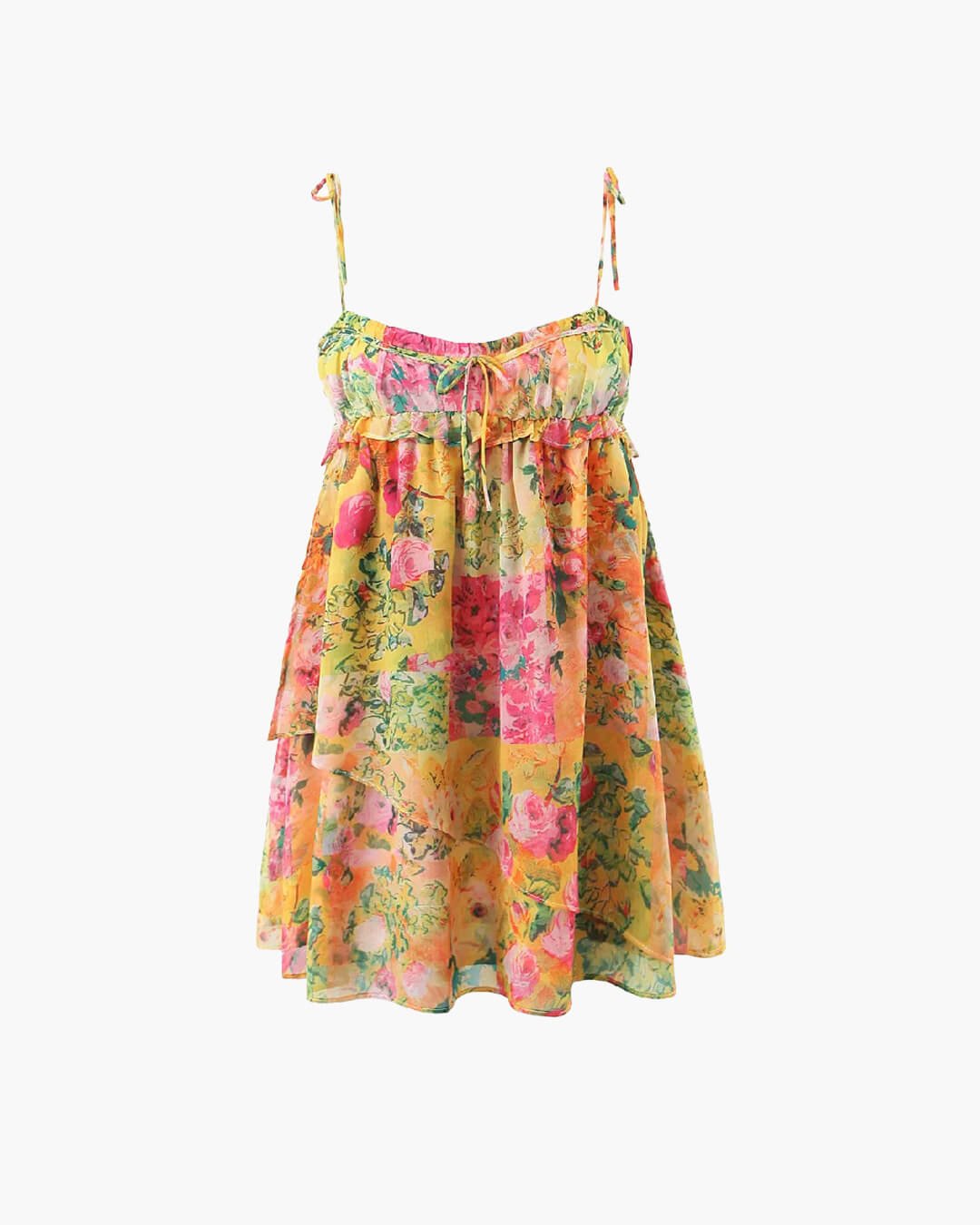 SOERA Clara Multicolor Floral Mini Dress - Dress -  L
