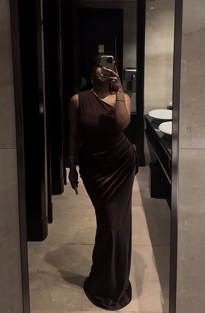 SOERA Ella One-Shoulder Maxi Dress - Dress - SOERA-272771-BRO-L-63555 Brown L