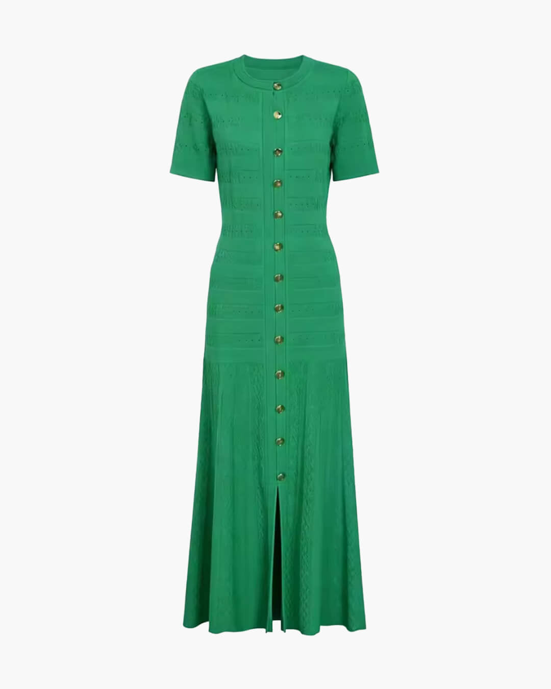 SOERA Quinn Ribbed Knit Midi Dress - Dress -  Green XS