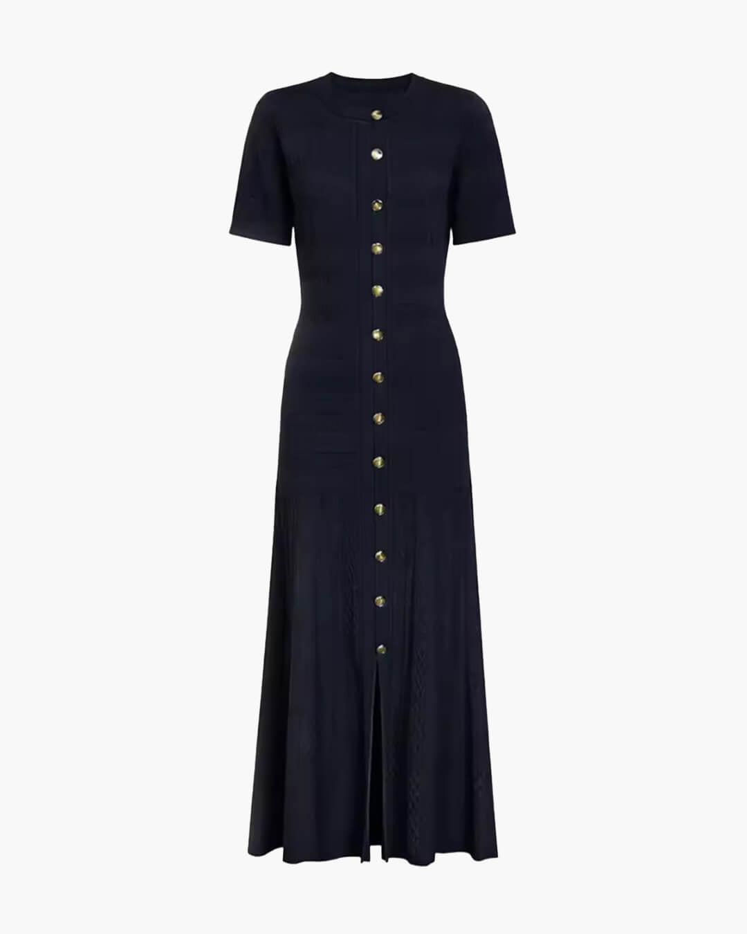 SOERA Quinn Ribbed Knit Midi Dress - Dress -  Navy XS