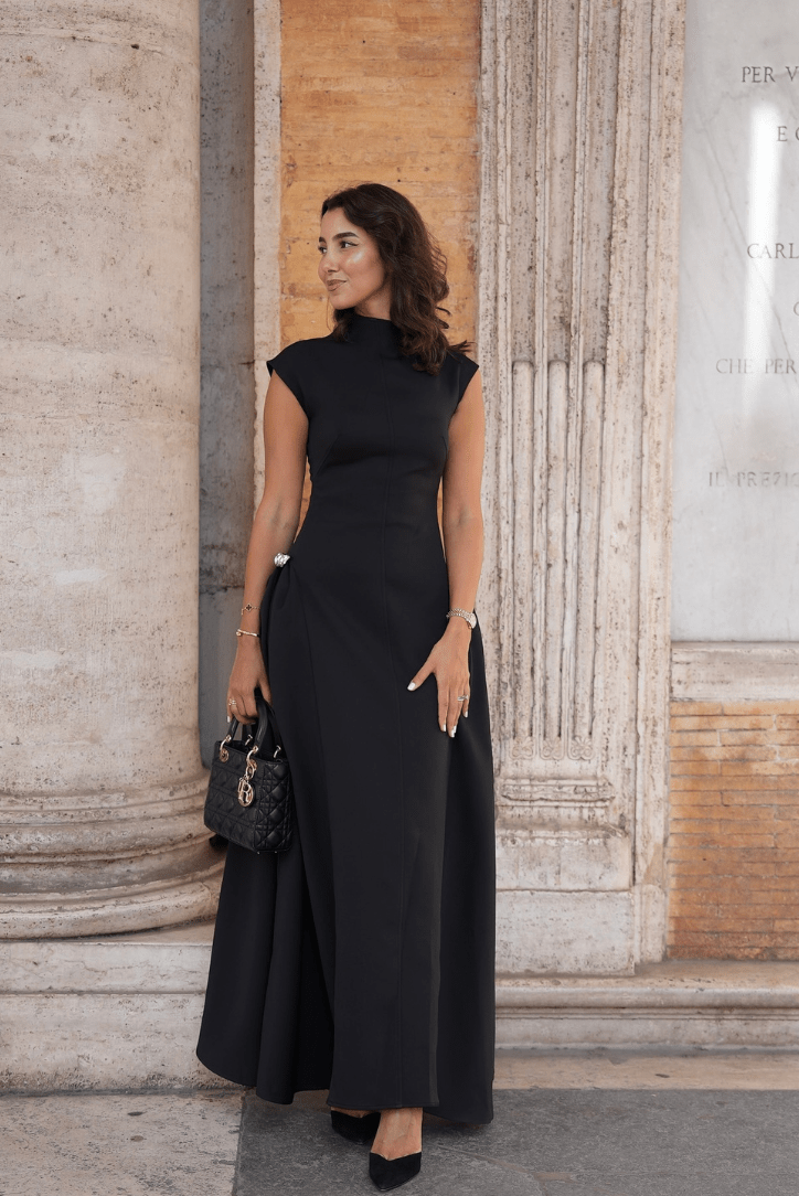 SOERA Veronica Mock Neck Maxi Dress - Dress - SOERA-615363-BLA-M-41699 Black M