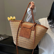 Beatrice Forest geweven één-shoulder tote