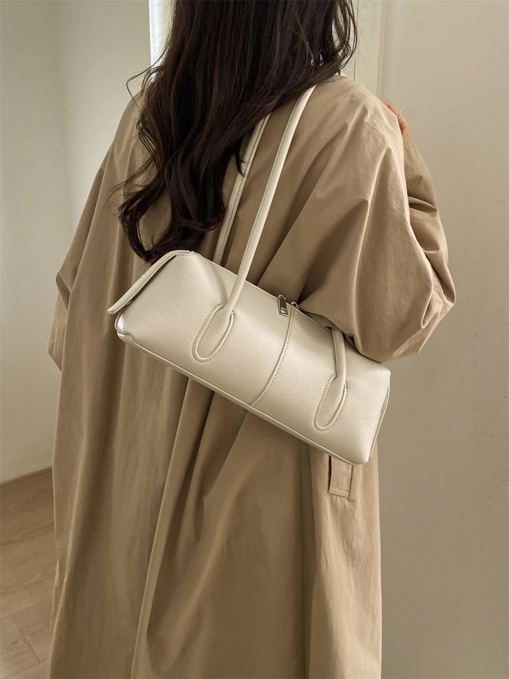 SOERA Beatrice Retro Underarm Shoulder Bag - Handbags -  Beige