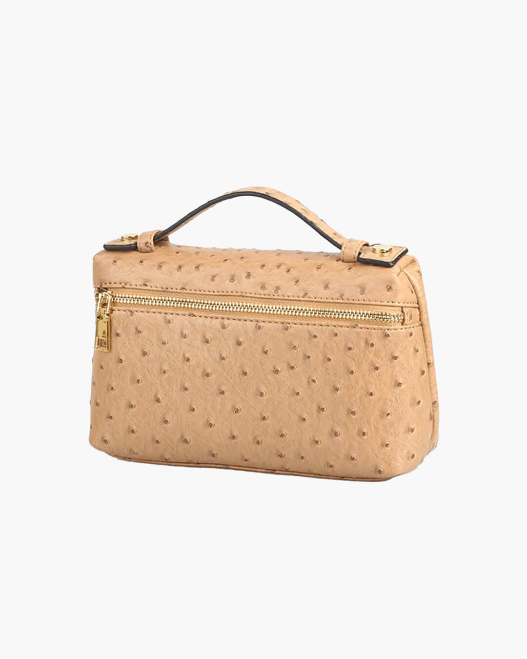SOERA Bianca Ostrich Pattern Bag - Handbags -  Apricot